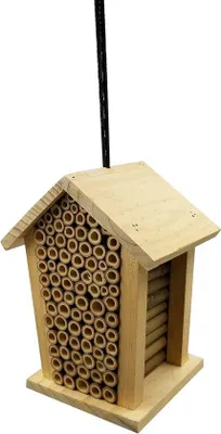 Immagine prodotto di Alberello per insetti in legno naturale per api e farfalle 19x15x12 cm