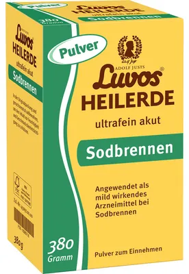 Obrázek produktu pro Luvos ultrajemný léčivý jíl – prášek pro akutní použití proti pálení žáhy, 380 g prášku
