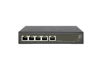 Produktbild von LevelOne Hilbert 5-Port Gigabit PoE Smart Lite Switch, 802.3at/af PoE, 4 PoE Ausgänge, 60W PoE-Leistungsbudget