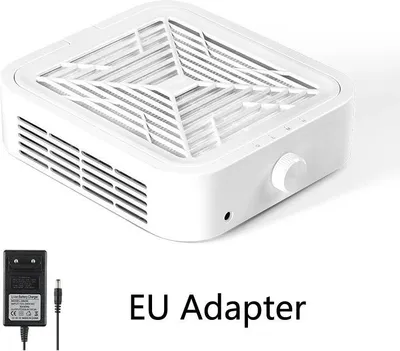Immagine prodotto di Aspiratore per residui di smalto - Aspiratore per manicure - Motore brushless - 120 W - Potente aspirazione - Silenzioso - 3 velocità - Filtro riutilizzabile - Bianco