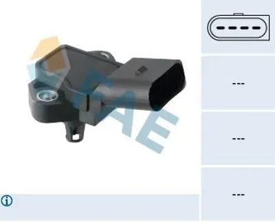 Produktbild von FAE 15198 Ladedrucksensor für VW Polo Schrägheck (6R1, 6C1) Saugrohr