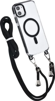 Immagine prodotto di TUNIQ iPhone 11 Custodia cover posteriore - cavo da collo - magsafe - Nero