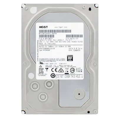 Produktbild von Festplatte HGST 6TB HDN726060ALE610 7200U/min 128MB Sata III 3,5" Zoll