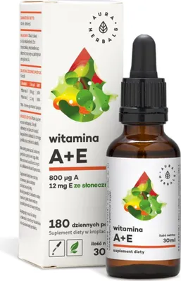 Immagine prodotto di Integratori alimentari Aura Herbals Witamina A, E integratore alimentare in gocce (30 ml) 2611