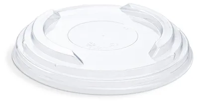 Produktbild von 100x Deckel transparent Ø150mm aus rPET für Salatschalen Feinkostschalen