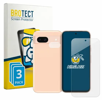 Produktbild von 3x BROTECT Schutzglas für Google Pixel 8a (Display+Kamera) Schutzfolie Panzer Folie Glas Display Schutz klar