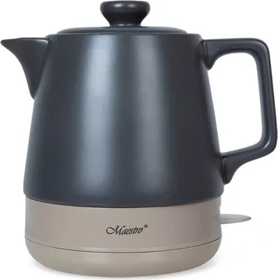 Zdjęcie produktu dla Maestro MR-071 Czajnik ceramiczny 1L 1000W Długość przewodu sieciowego 70 cm Czarny