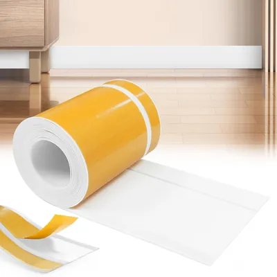 Produktbild von Selbstklebende Sockelleiste 80 mm x 20 mm x 3 m PVC Weiß