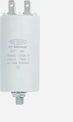 Produktbild von MKP Motorkondensator, Arbeitskondensator Anlaufkondensator Kondensator 450V - Anschluss: Stecker - Wert: 8 µF