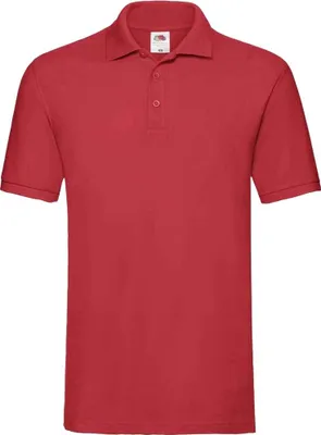 Produktbild von Fruit of the Loom Herren Premium Baumwolle Pique Polo Shirt PC3887 (3XL) (Rot)