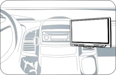 Produktbild von Caratec MC028819 | Brodit ProClip Monitorhalter für Mercedes Sprinter ab Bj. 2007 & VW Crafter ab Bj. 2007