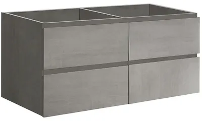 Zdjęcie produktu dla CERANO – Szafka łazienkowa pod umywalkę Carole – kolor betonowo-szary – 158 x 48 x 45 cm