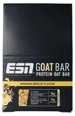Productafbeelding van ESN Goatbar Banana Bread (12 stuks)