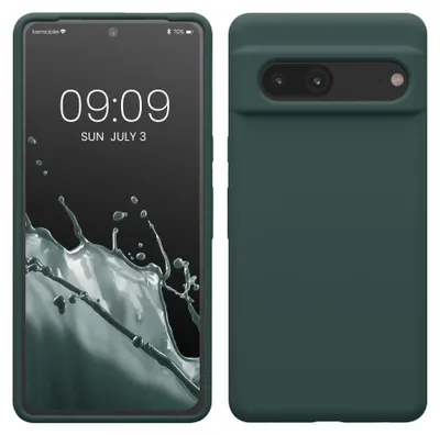 Produktbild von kwmobile Handyhülle für Google Pixel 7 Hülle, für Pixel 7 Case - Hülle Silikon - kabelloses Laden - Blaugrün