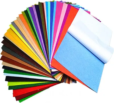 Produktbild von Selbstklebender Filz 40 Stück, 40 Farben, 20x30 cm, 1 mm Dicke, für DIY