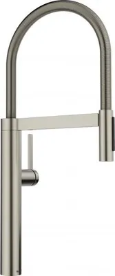 Produktbild von BLANCO CULINA-S II Küchenarmatur Wasserhahn Hochdruck satin platinum Schlauchbrause  - inkl.