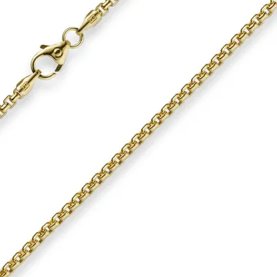 Produktbild von 2mm Venezianerkette rund 585 Gold Gelbgold Kette Collier Halskette 40cm Damen