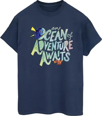 Produktbild von Disney - "Finding Dory Ocean Of Adventure" T-Shirt für Damen BI23047 (XL) (Marineblau)