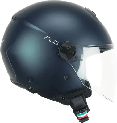 Image de Casque Jet CGM 167A FLO MONO Satin-Petrol Visière longue taille L