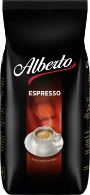 Image de Alberto Espresso café torréfié en grains pour machine à café automatique 1000g