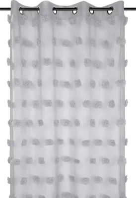 Image de STOF Rideau 140x260 Pompons argent Décoration