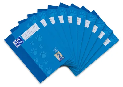 Produktbild von Oxford Schulheft A4, 32 Blatt, Lineatur 2, liniert, 10 Stück