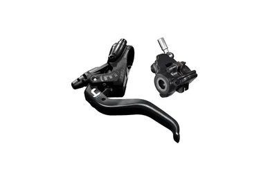 Produktbild von MAGURA MT4 FM, 2-Finger Aluminium-Leichtbau-Hebel , links/rechts verwendbar, 2.200 mm Leitungslänge,Einzelbremse, Flatmount Zange, inkl. Zubehör (VE = 1 Stück)