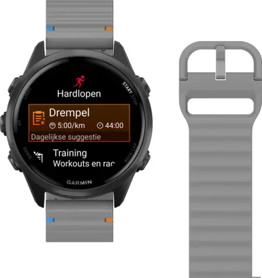 Image de Bracelet ActiveFlex pour Garmin Forerunner 55/165/570 (42mm), Gris