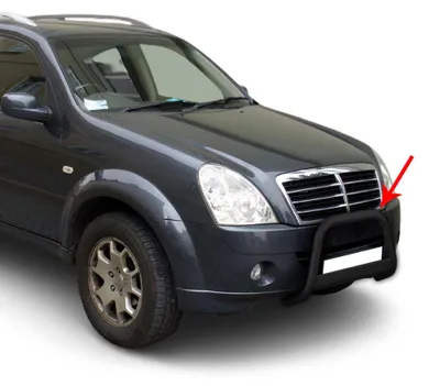 Immagine prodotto di Barra di protezione paraurti anteriore per Ssangyong Rexton 2006-2012 ø63mm acciaio nero