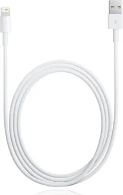 Produktbild von Apple Lightning auf USB Ladekabel MD818, White, 1m, iPhone 6, iPhone 5, Bulk