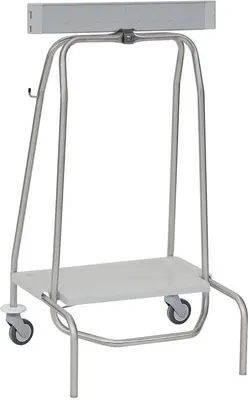 Abfallsammler mit 2 Standfüßen und 2 Rädern; mit Tretmechanismus S40 Novocal