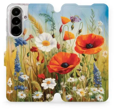 Produktbild von Handyhülle mit klappe für Galaxy A37 5G, Mobiwear Book, Wiesenblumen