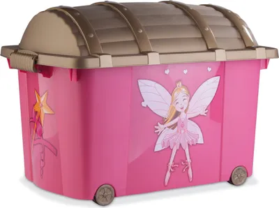Obrázek produktu pro Krabice na hračky (multibox) s kolečky v designu víly