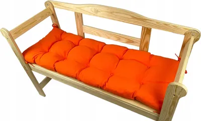Produktbild von Gartenbankkissen, orange, 200x40x8, Gartenkissen, Gartensitzkissen, Outdoorkissen, Gartenkissen