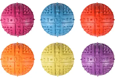 Image de Jouet pour chien Flamingo Spikes Ball, assortiment multicolore, 9 cm, multicolore, 9 cm
