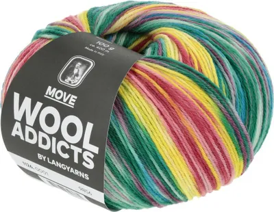 Produktbild von Lang Yarns - Move 0001 gelb rot blau dunkelgrün