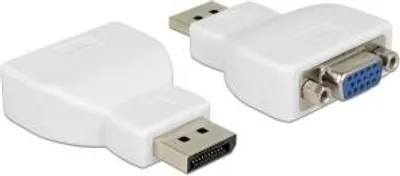 Obrázek produktu pro Delock Adaptér DisplayPort 1.2 samec > VGA samice bílá (65568)