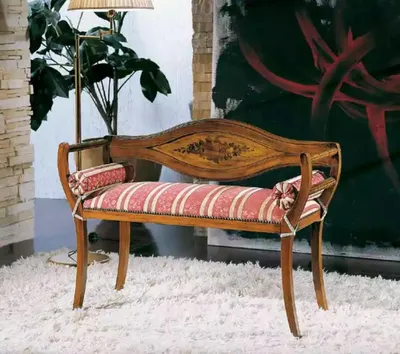 Produktbild von Sitzbank Designer Polsterbank Textil Wohnzimmer Klassische Sitzmöbel