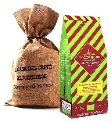 Produktbild von Tazzadoro - La Regina Dei Caraibi  Caffè in Bohnen - 100 Prozent Arabica - mittlere Röstung - Jutesack - 2 x 250 g