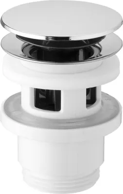Obrázek produktu pro Odpadní sada 5/4", click-clack, velká zátka, 32-52 mm, ABS/chrom