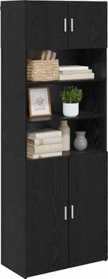 Obrázek produktu pro vidaXL Úložná skříň vzhled černého dubu 80 x 42,5 x 225 cm