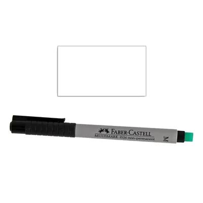 Zdjęcie produktu dla 25 etykiet magnetycznych wielokrotnego zapisu MAGSTICK® I mag_073 I 7 x 4 cm I białe I pasek magnetyczny do opisywania I oznakowanie magazynowe I niepermanentne