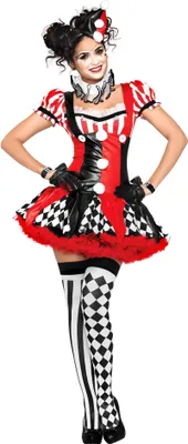 Produktbild von Harlekina Clown - Karneval und Faschingskostüm Größe: M