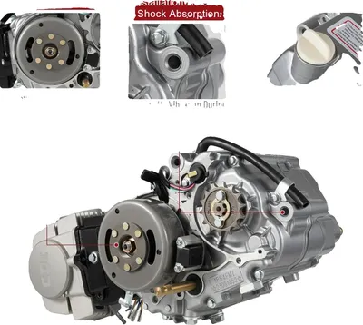 Produktbild von 125cc Motor, 4-Gang-Handschaltung, Leistungsstarke Leistung, Robuste Aluminiumkonstruktion