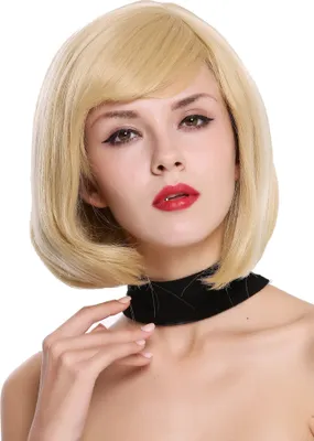 Produktbild von WIG ME UP Perücke kurz Bob Scheitel Blond Platin Gesträhnt ZM-1703-86H613