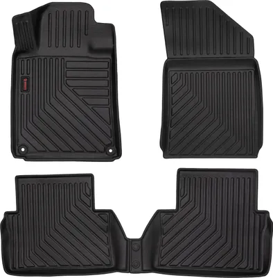 Produktbild von 3D Gummimatten passend für Peugeot 508 I limousine, kombi, SW, RXH (2010-2018) – Schwarz, hoher Rand, 4-tlg Set