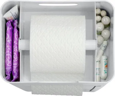 Produktbild von Famanu WC-Garnitur 6 in 1 mit integriertem Toilettenpapierhalter und WC-Bürstenhalter - Mattschwarz