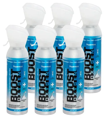 Image de Boost Oxygen oxygène en canette Peppermint, moyen, 6x5L