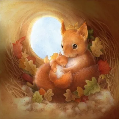 Produktbild von 20 Servietten Squirrel Family - Familie Eichhörnchen 33x33cm