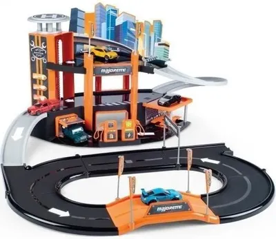 Image de Garage pour Voitures Majorette Motor City Plus, Avec 1 Véhicule, A partir de 3 ans, Fabrication Française